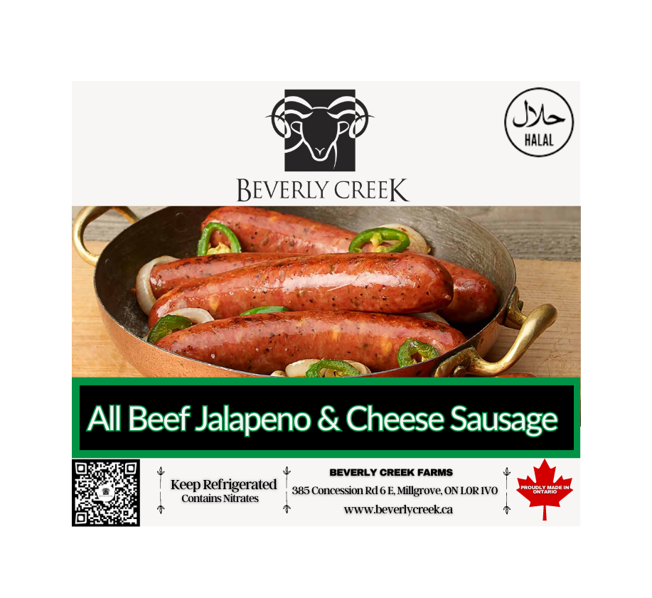 All Beef Jalapeno & Cheddar Sausage