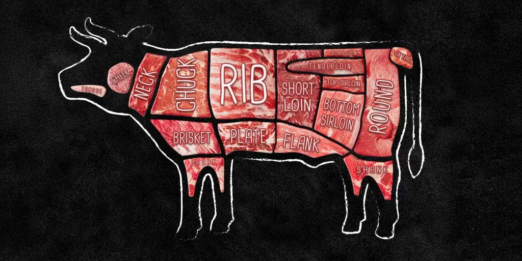 Beef Cut Diagram Primal Secondary Cuts Guide from Beverly Creek Farm