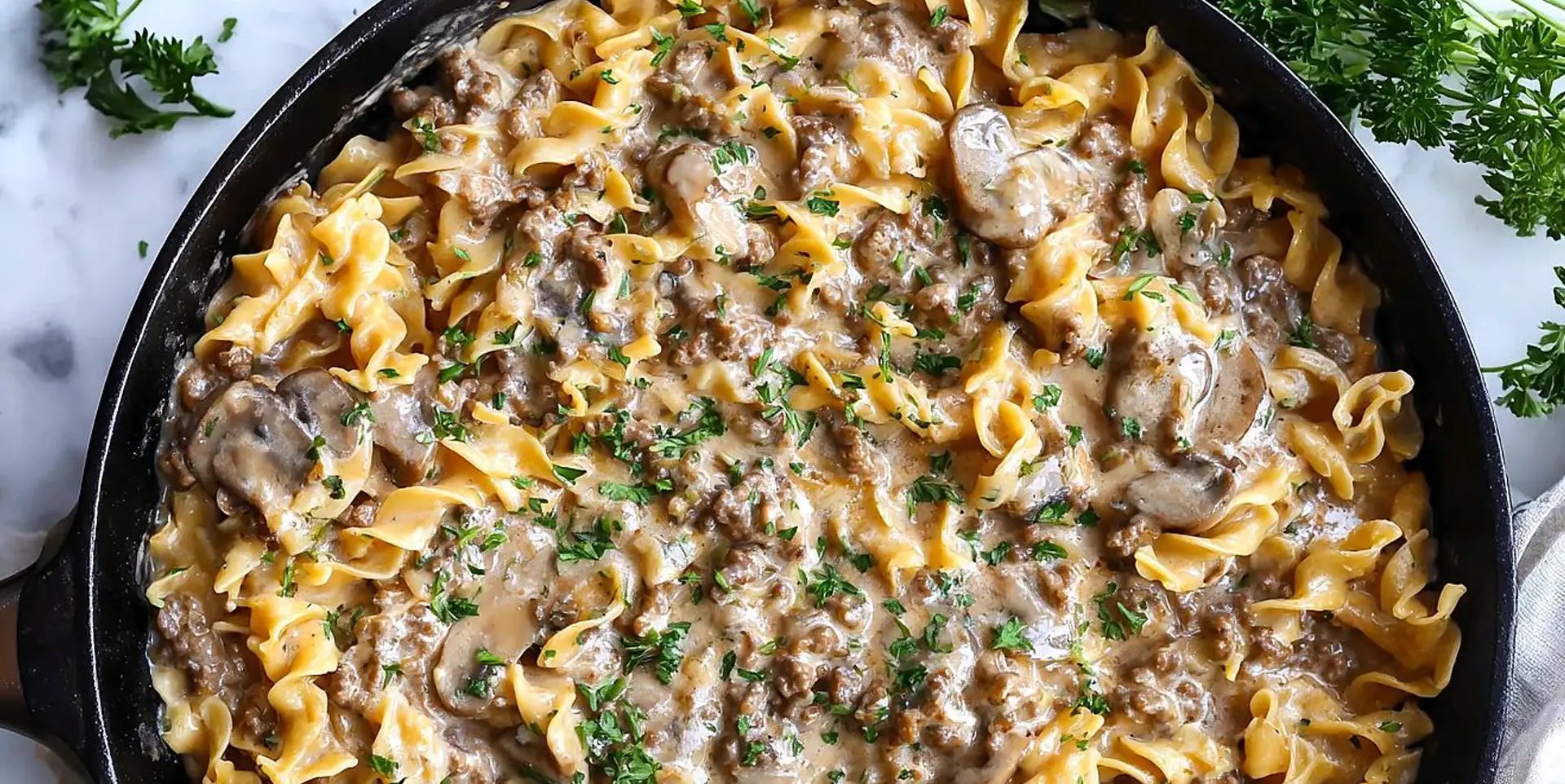Hamburger Stroganoff with Ontario Ground Beef