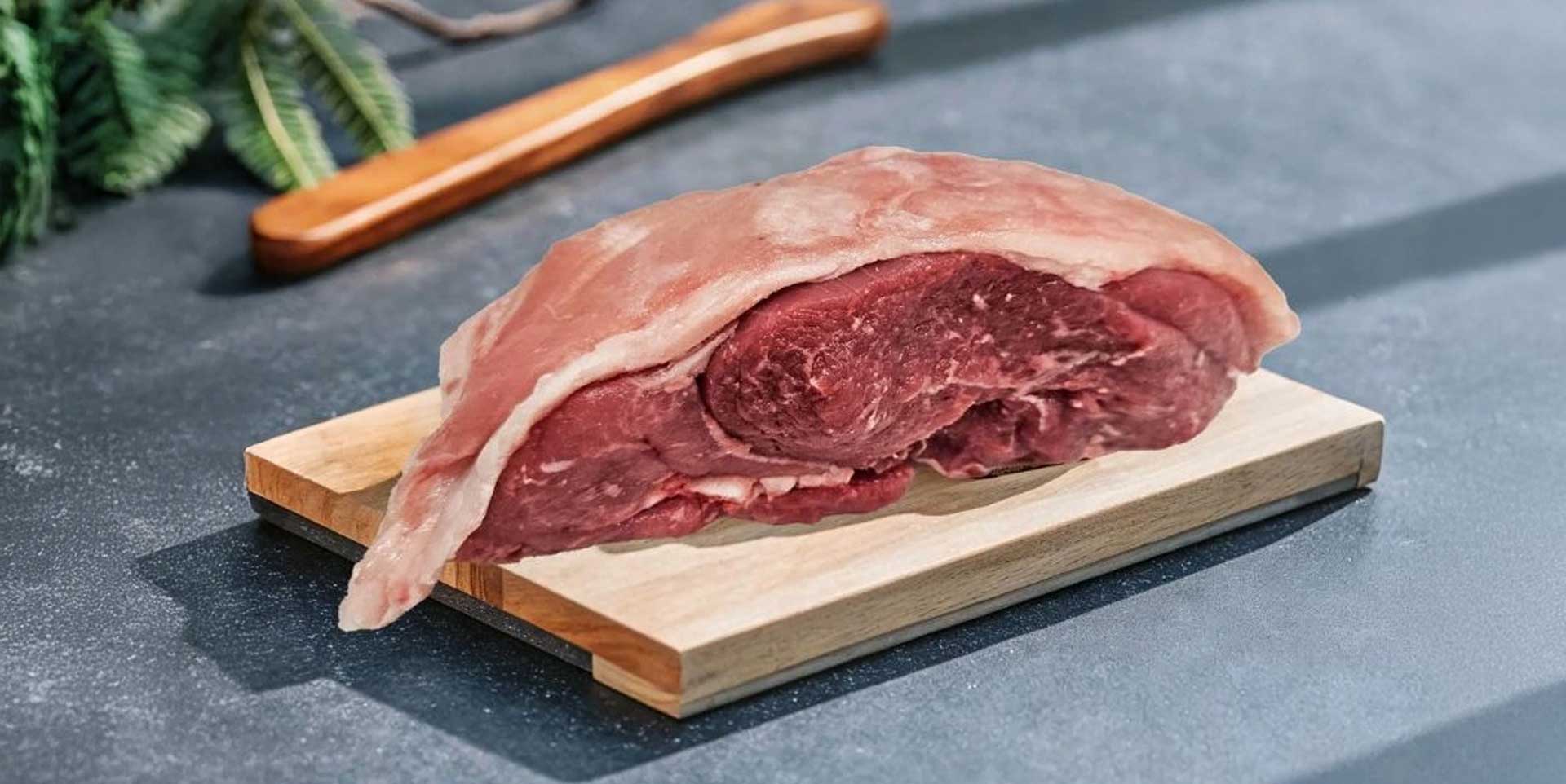 Beverly Creek Farm raw boneless lamb sirloin with natural fat cap, butcher-prepared and ready to cook. All-natural, hormone-free and pasture-raised Ontario lamb